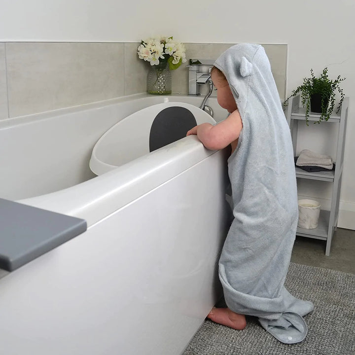 Shnuggle Wearable Hooded Wrap Towel with Ears | Grey