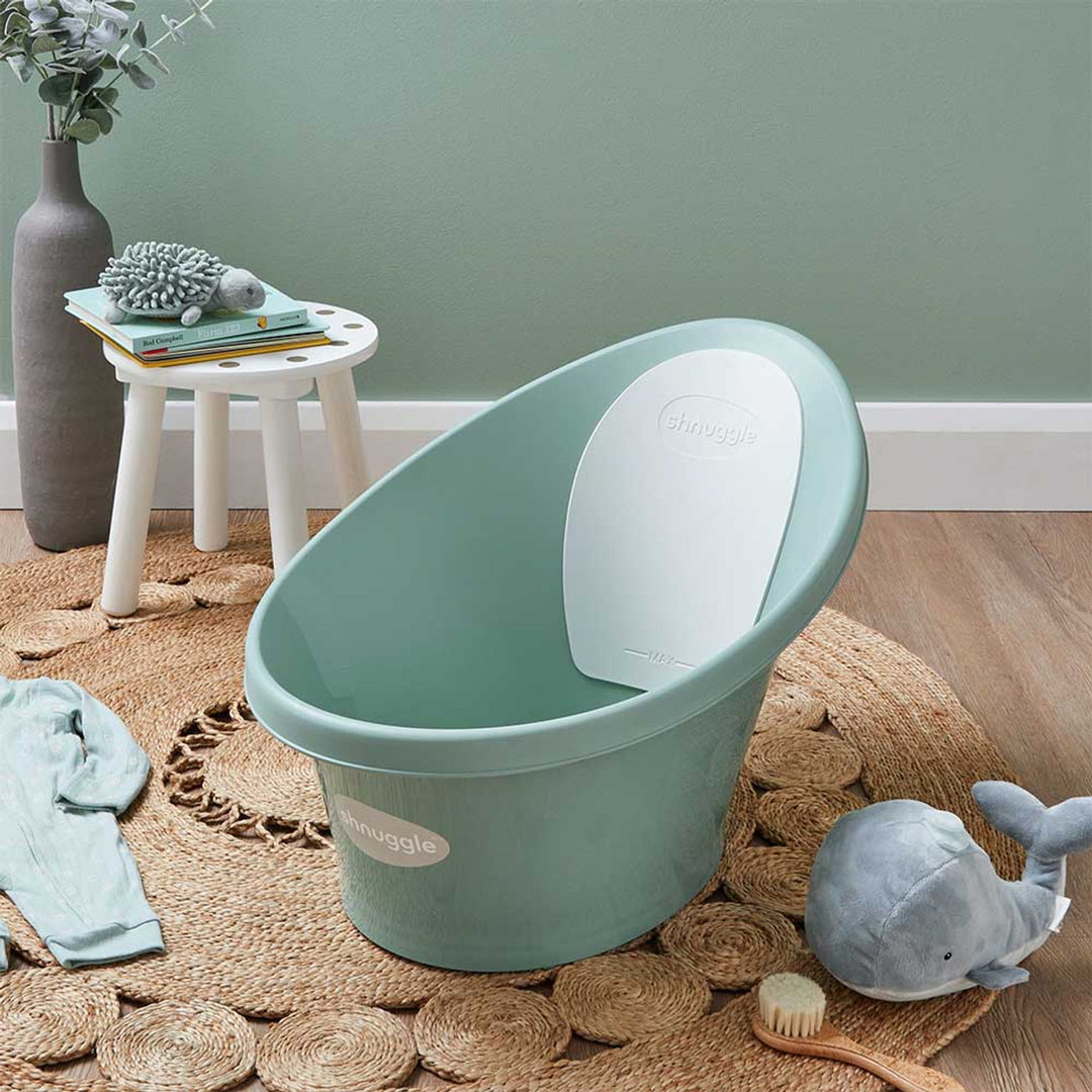 Shnuggle Baby Bath with Plug - Eucalyptus