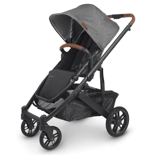 UPPAbaby Cruz Pushchair & Carrycot - Greyson (Charcoal Melange/Carbon/Saddle Leather)