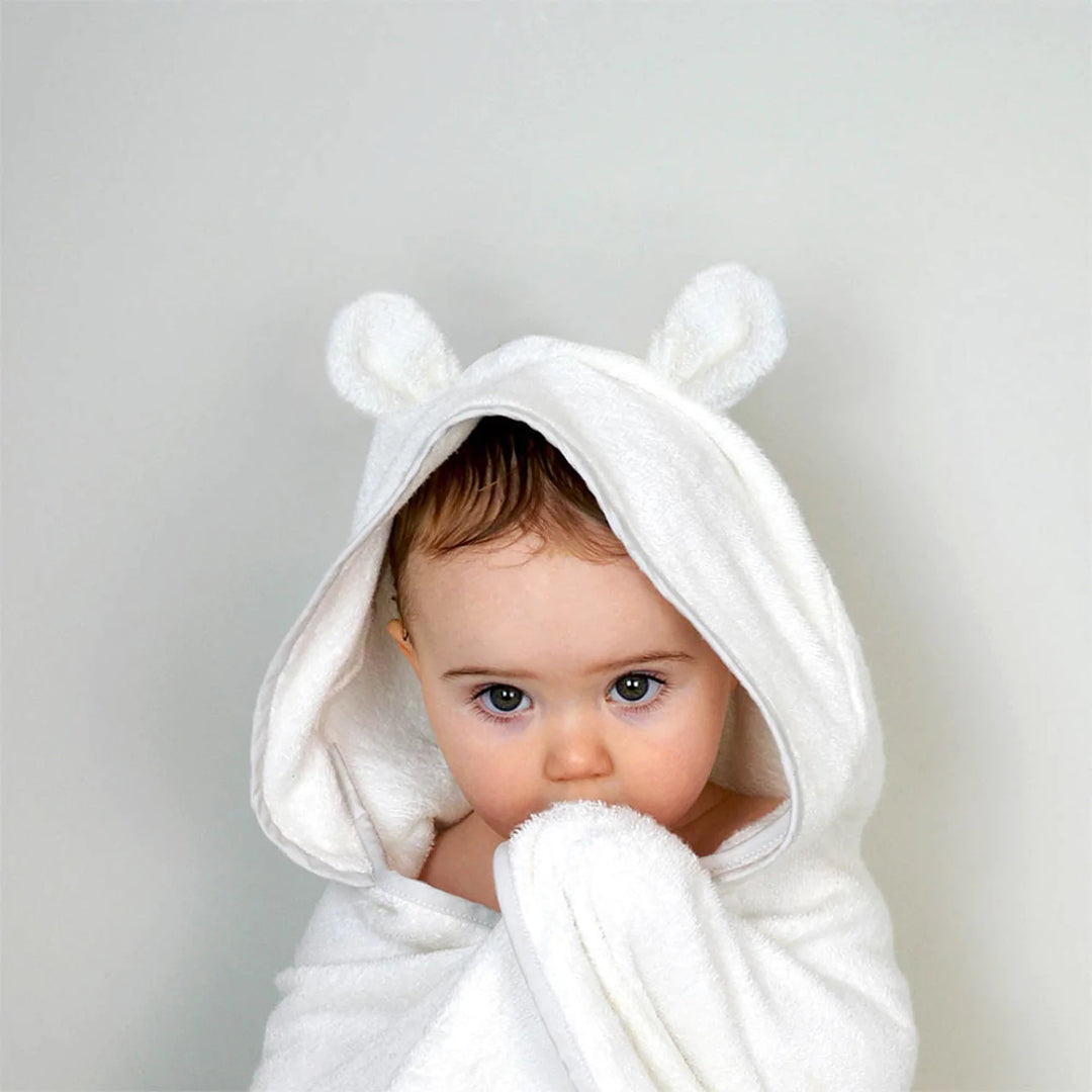 Shnuggle Wearable Hooded Wrap Towel with Ears | Grey