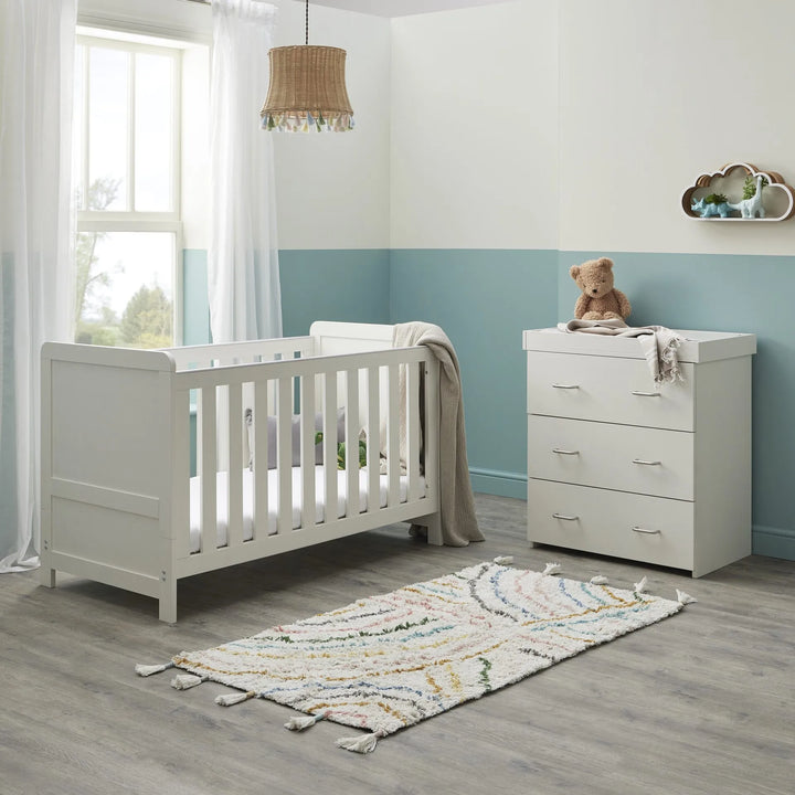 Babymore Caro 2 Piece Room Set – Whitewash