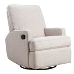 Obaby Madison Swivel Glider Recliner Chair Oatmeal