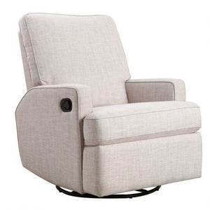 Obaby Madison Swivel Glider Recliner Chair Oatmeal