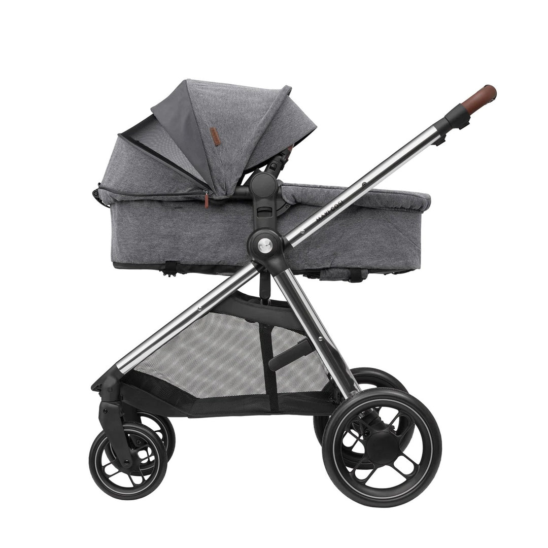 Maxi-Cosi Zelia Luxe with Cabriofix i-Size & Base Travel System in Twillic Grey