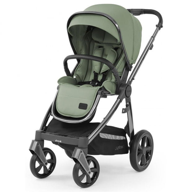 Babystyle Oyster 3 Luxury 7 Piece Package - Gun Metal Chassis/Spearmint