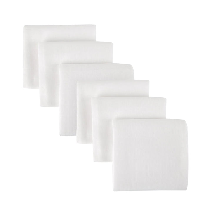 Mother&Baby Organic Cotton Muslins 6 Pack - White