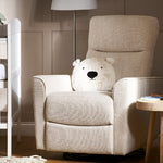 Obaby Savannah Swivel Glider Recliner Chair - Oatmeal