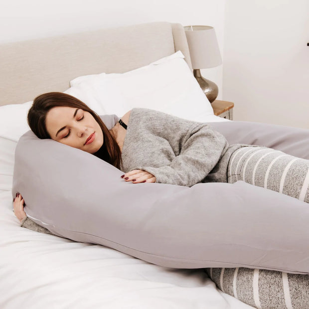 12 Ft Maternity Pillow And Case - Grey