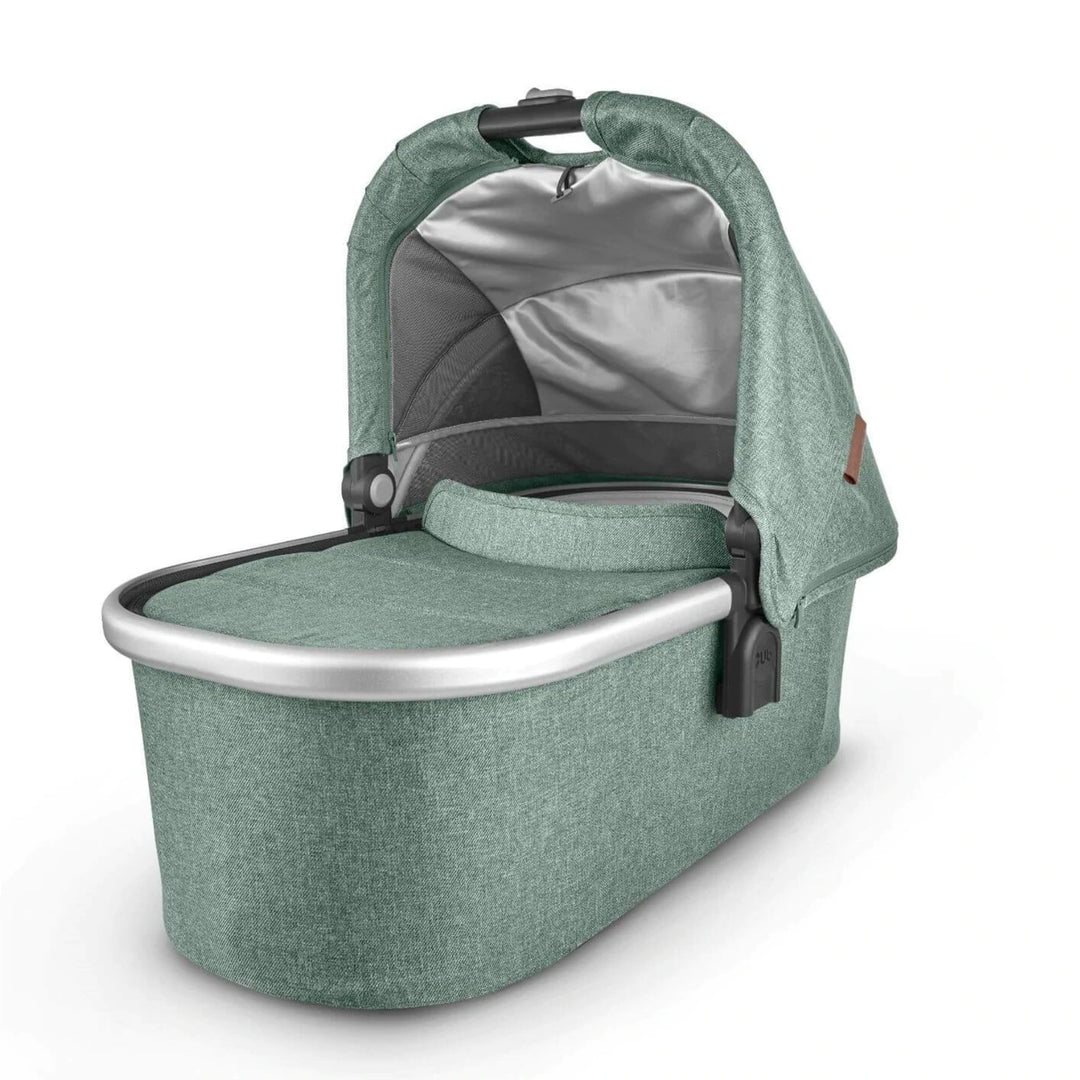 UPPAbaby Cruz Pushchair & Carrycot - Emmett (Sage Green Melange/Silver/Saddle Leather)