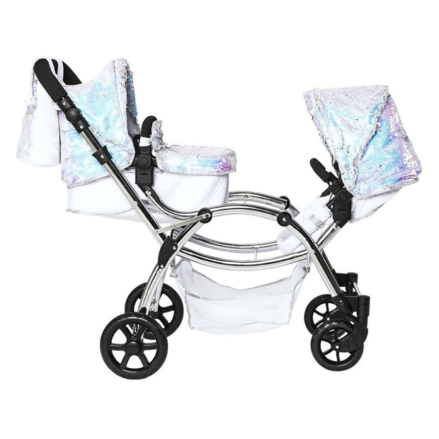 Roma Polly Amy Childs Twin Dolls Pram - Mermaid 3+ years 88cm