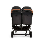 Ickle Bubba Venus Twin Double Stroller - Black/Tan