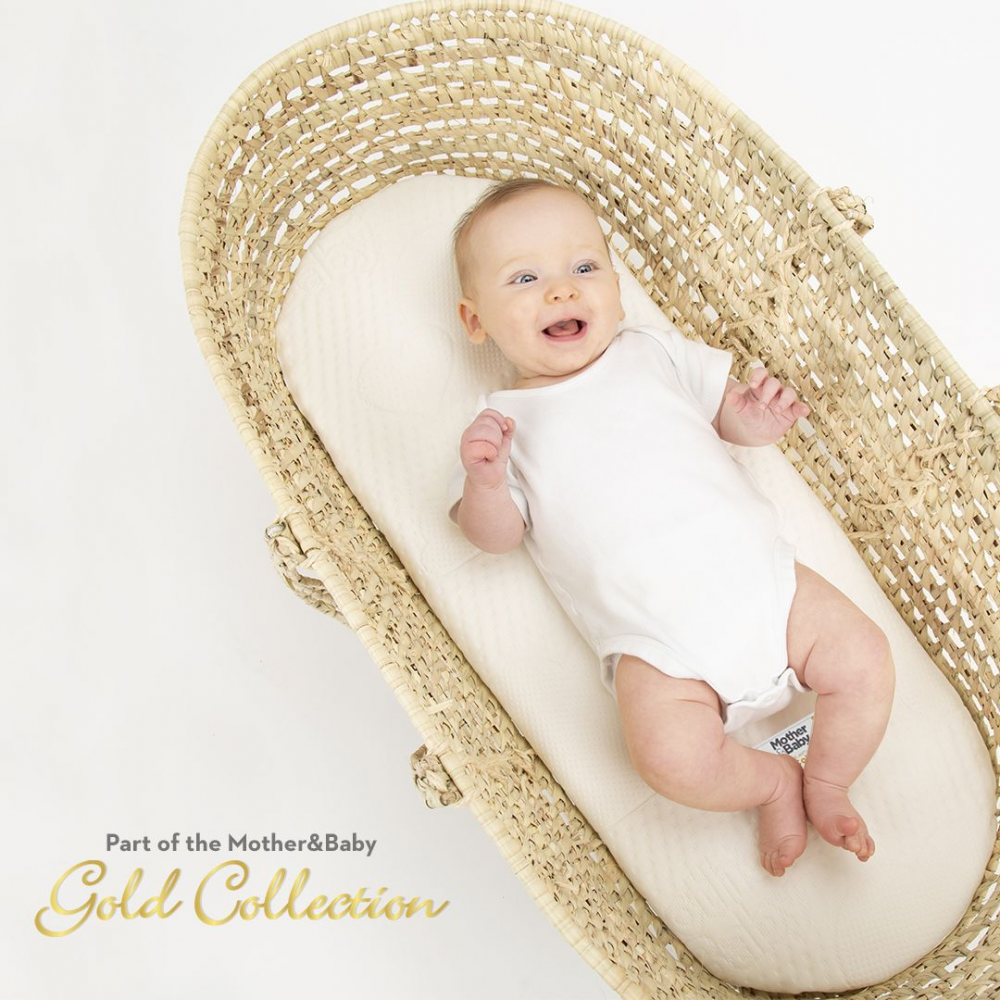 Mother&Baby First Gold Anti-Allergy Foam Moses Mattress – Large 75x28cm