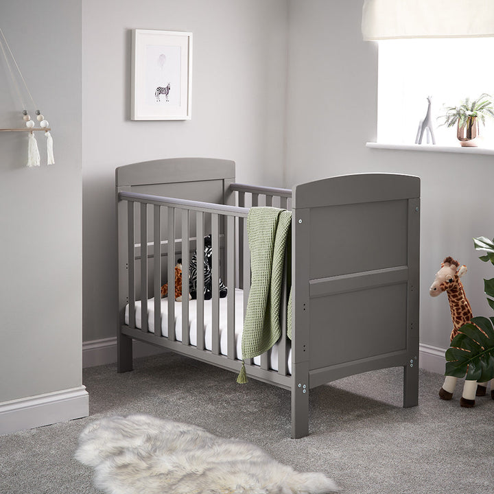 Obaby Grace Mini Cot Bed- Taupe Grey