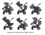 egg3 Mink Luxury Double Stroller - With Carrycot From Birth