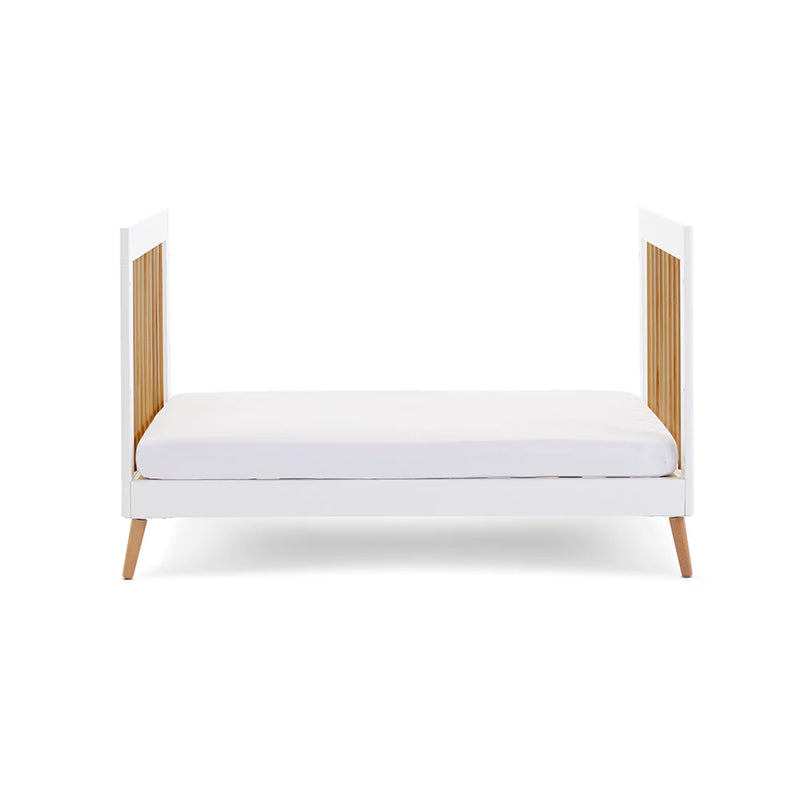 Obaby Maya Cot Bed - White With Natural