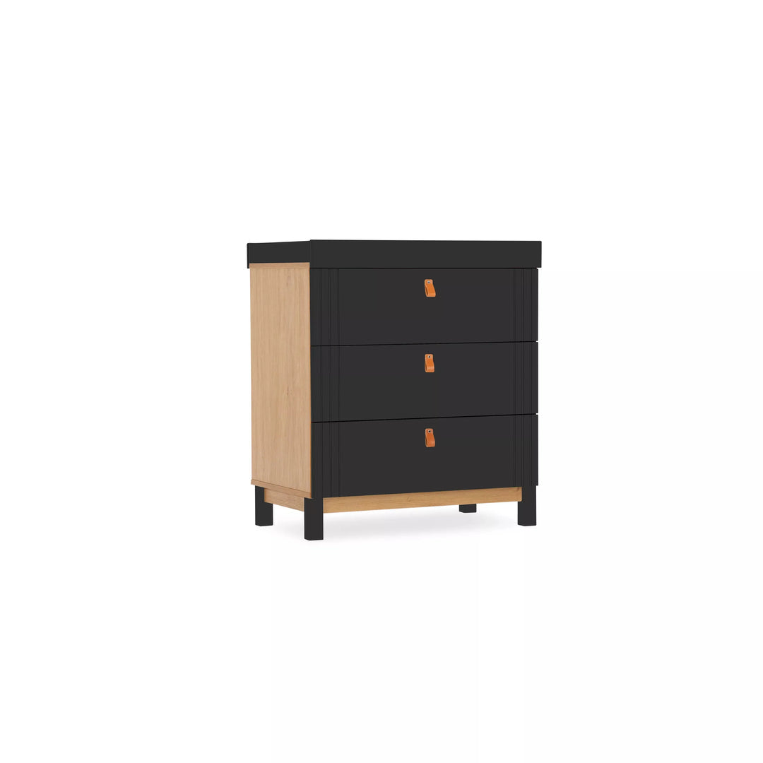 Cuddleco Rafi 4 Piece Nursery Furniture Set - Oak & Black