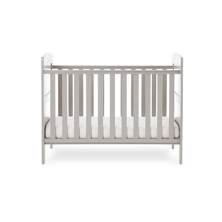 Obaby Grace Mini Cot Bed- Warm Grey