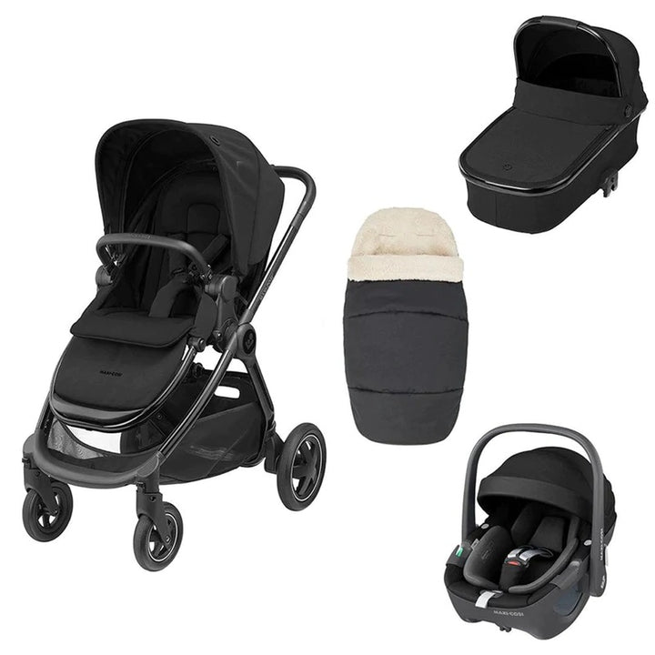 Maxi-Cosi Adorra Luxe Pebble 360 Travel System - Twillic Black