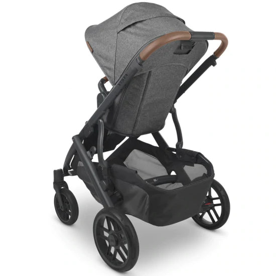 UPPAbaby Vista Twin Pushchair & Carrycot - Greyson (Charcoal Melange/Carbon/Saddle Leather)