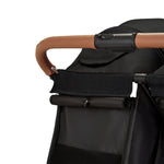 Ickle Bubba Venus Twin Double Stroller - Black/Tan