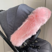 Baby Pink Extra Fluffy Pram Hood Fur