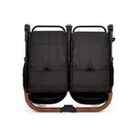 Ickle Bubba Venus Twin Double Stroller - Black/Tan