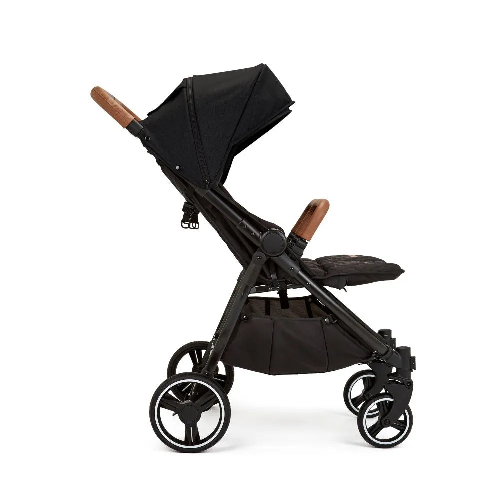 Ickle Bubba Venus Prime Twin Double Stroller Including Carrycot - Black/Tan