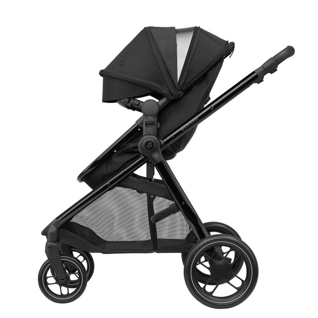 Maxi-Cosi Zelia Luxe with Cabriofix i-Size & Base Travel System in Twillic Black