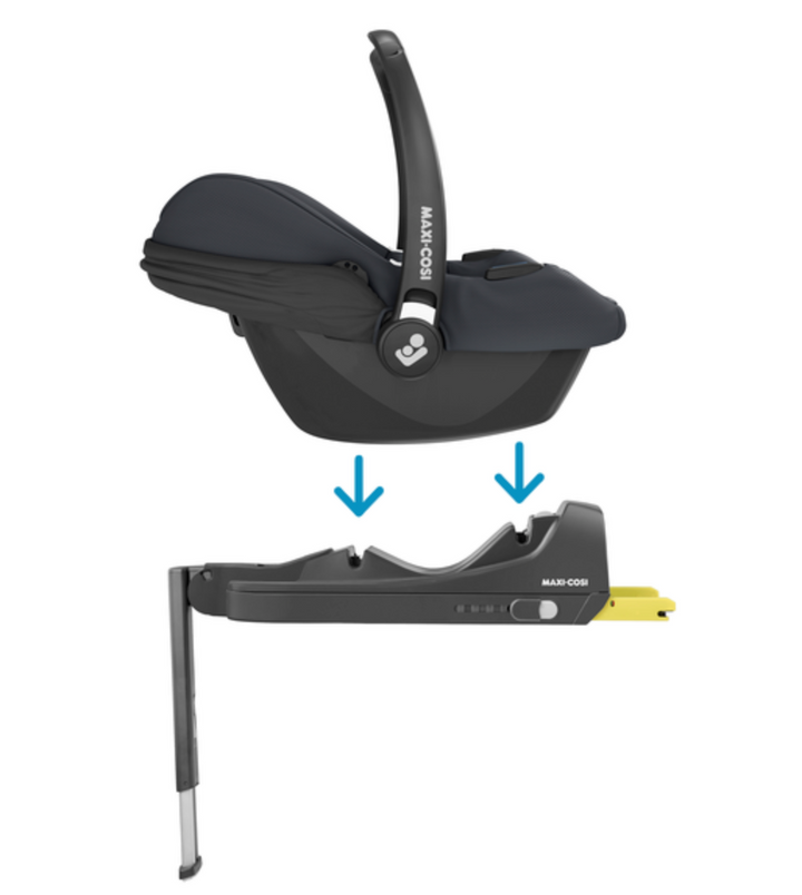 Venicci Tinum Upline 4in1 Travel System in Stone Beige with Maxi-Cosi Cabriofix i-Size Car Sear & Base