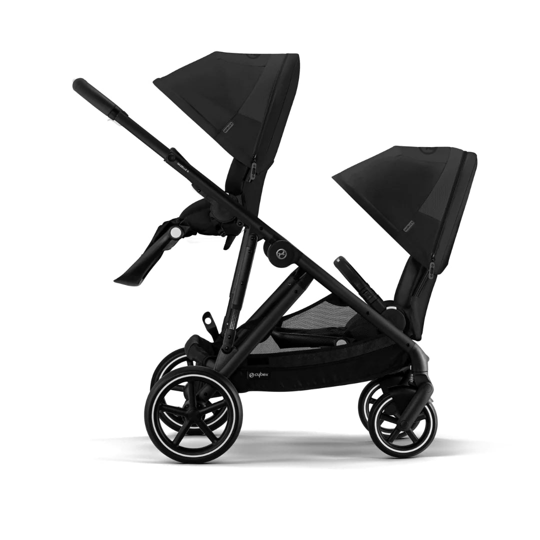 Cybex Gazelle Double Pushchair - Moon Black