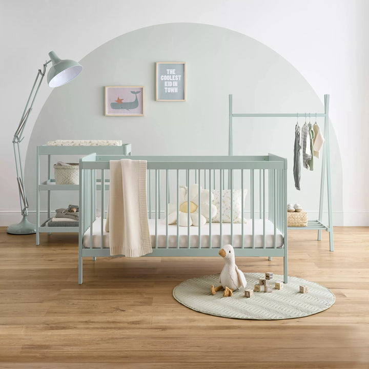 Cuddleco Nola 3 Piece Nursery Furniture Set - Sage Green