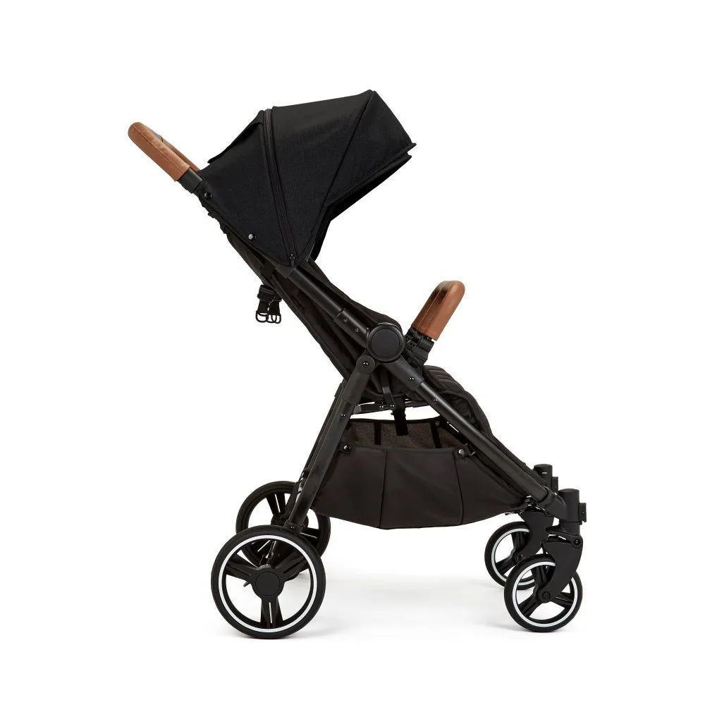 Ickle Bubba Venus Twin Double Stroller - Black/Tan