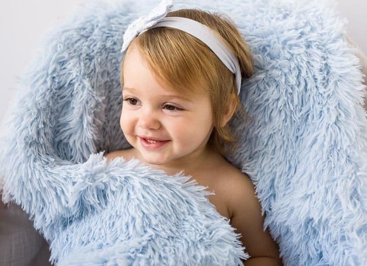 Bizzi Growin Koochicoo Fluffy Baby Blanket - Blue