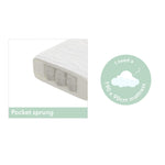 Obaby Gatsby Velvet Single Bed - Pink