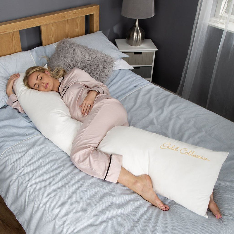 Mother&Baby Organic Cotton 6ft Deluxe Body and Baby Support Pillow