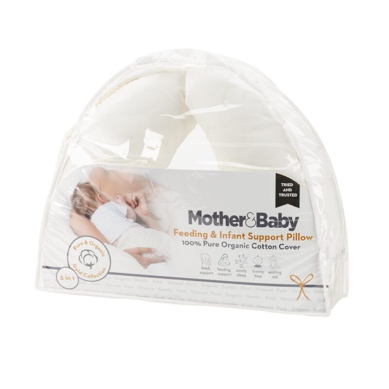 Mother&Baby Organic Cotton Feeding and Infant Support Pillow