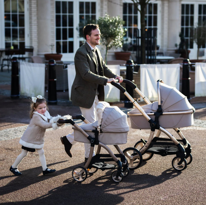 egg Dolls Pram by Roma - Feather on Gold