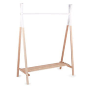 Tipi Open Clothes Stand - Natural/White