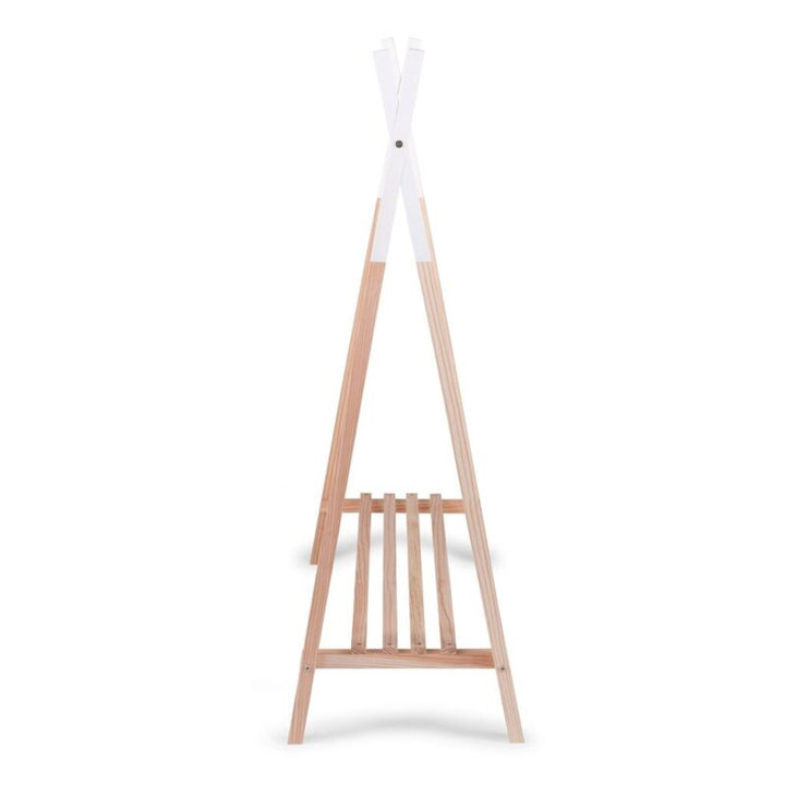 Tipi Open Clothes Stand - Natural/White