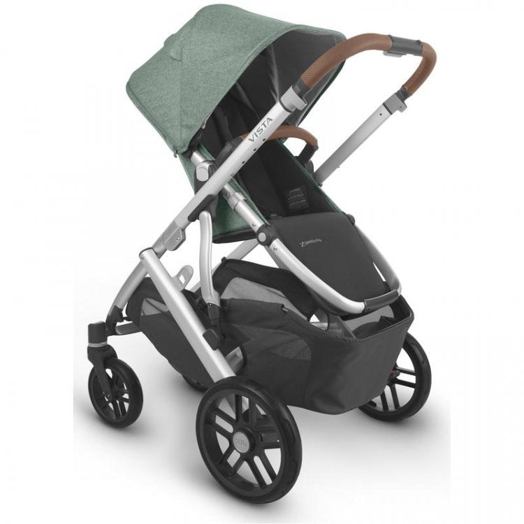 Uppababy VISTA V2 Pram + Mesa i-Size Travel System - Emmett Sage Green Melange + FREE BASE