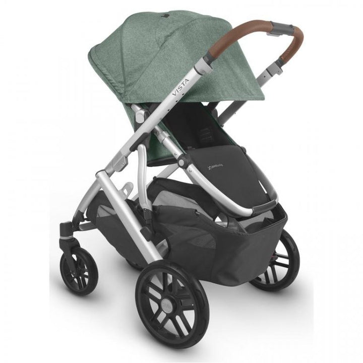 Uppababy VISTA V2 Pram + Mesa i-Size Travel System - Emmett Sage Green Melange + FREE BASE