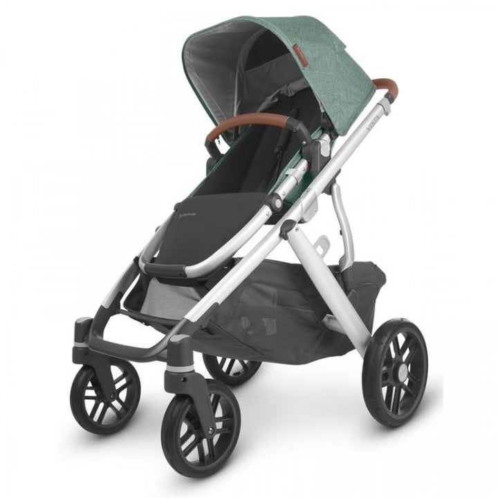 Uppababy VISTA V2 Pram + Mesa i-Size Travel System - Emmett Sage Green Melange + FREE BASE