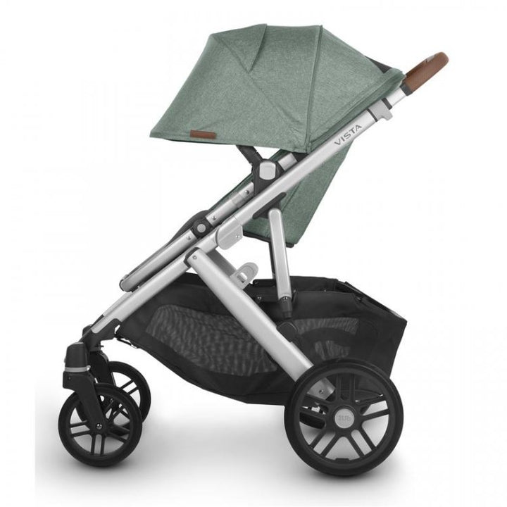 Uppababy VISTA V2 Pram + Mesa i-Size Travel System - Emmett Sage Green Melange + FREE BASE